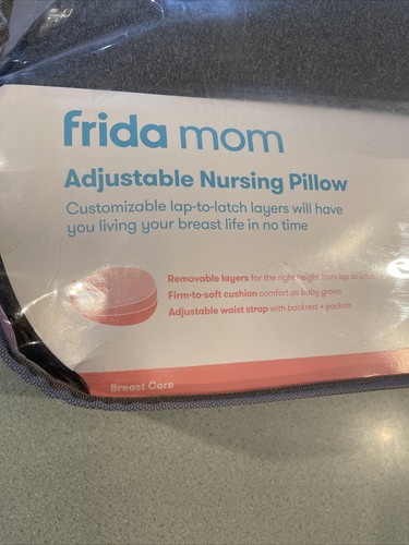 Frida Mom Adjustable Nursing Pillow Grey Breastfeeding Waist Strap Gently Used - Picture 2 of 8