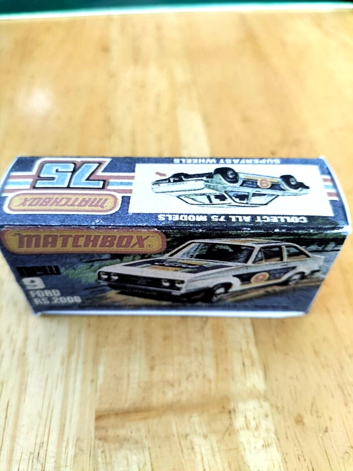 Matchbox Superfast - No9 Ford RS2000 Escort - Replica / Copy Box only - Image 2 of 3