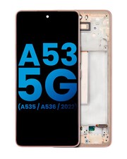 LCD Assembly W/Frame For Samsung Galaxy A53 5G A536/22 No Sensor Aftermarket 