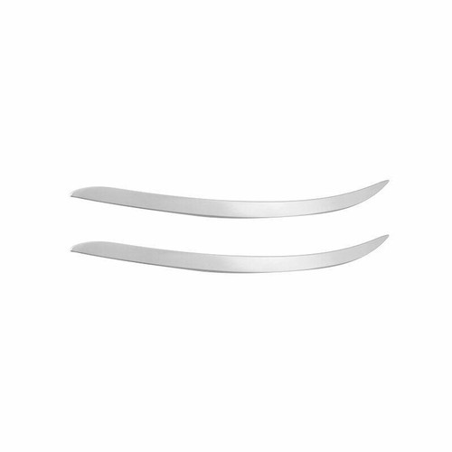 Tira de lámpara de faro delantero de acero plateado 2 piezas apta para Buick Lacrosse años 16-19 - Imagen 4 de 7