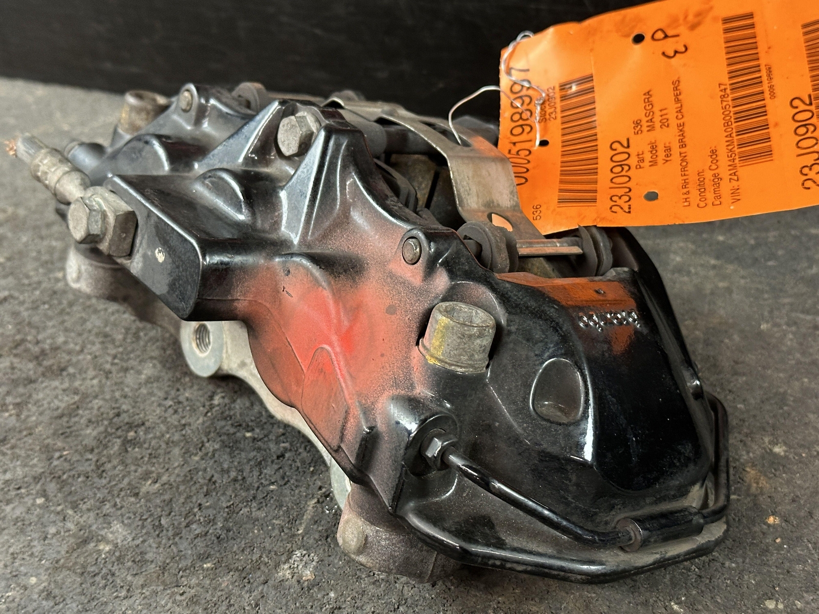 2011 MASERATI GRANTURISMO FRONT DRIVER LH & PASSENGER RH BRAKE CALIPERS 18K MILE