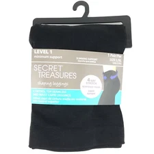 Secret Treasures Mid Waist Capri Leggings Size L/XL Support Shaping Black Level1