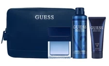 GUESS SEDUCTIVE HOMME BLUE Cologne for Men 4pc SET 3.4 oz EDT Spray + SHOWER GEL