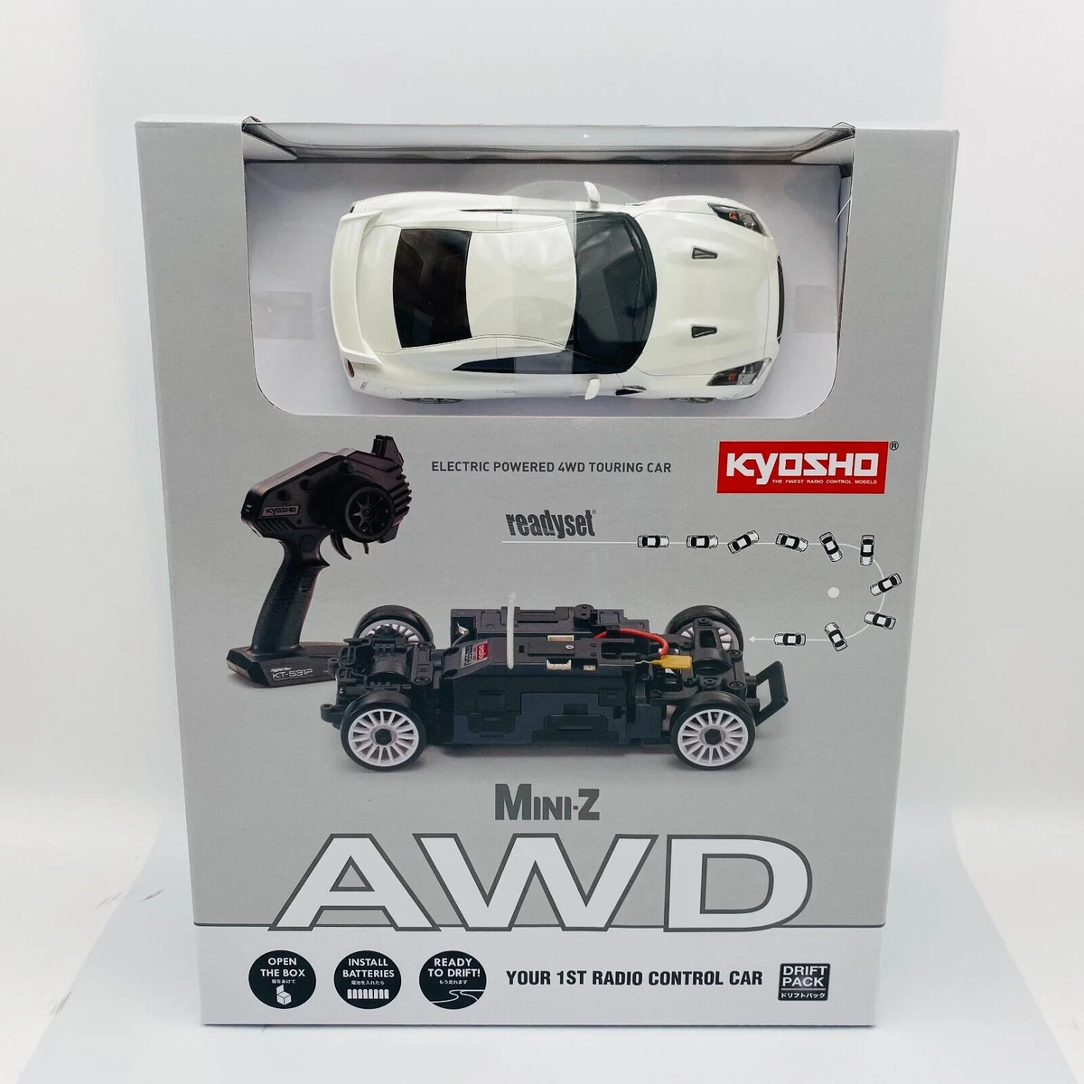 ミニッツ AWD レディセット R35 GT-R MINI-Z AWD NISSAN GT-R R35 White Pearl 32628PW - KYOSHO RC