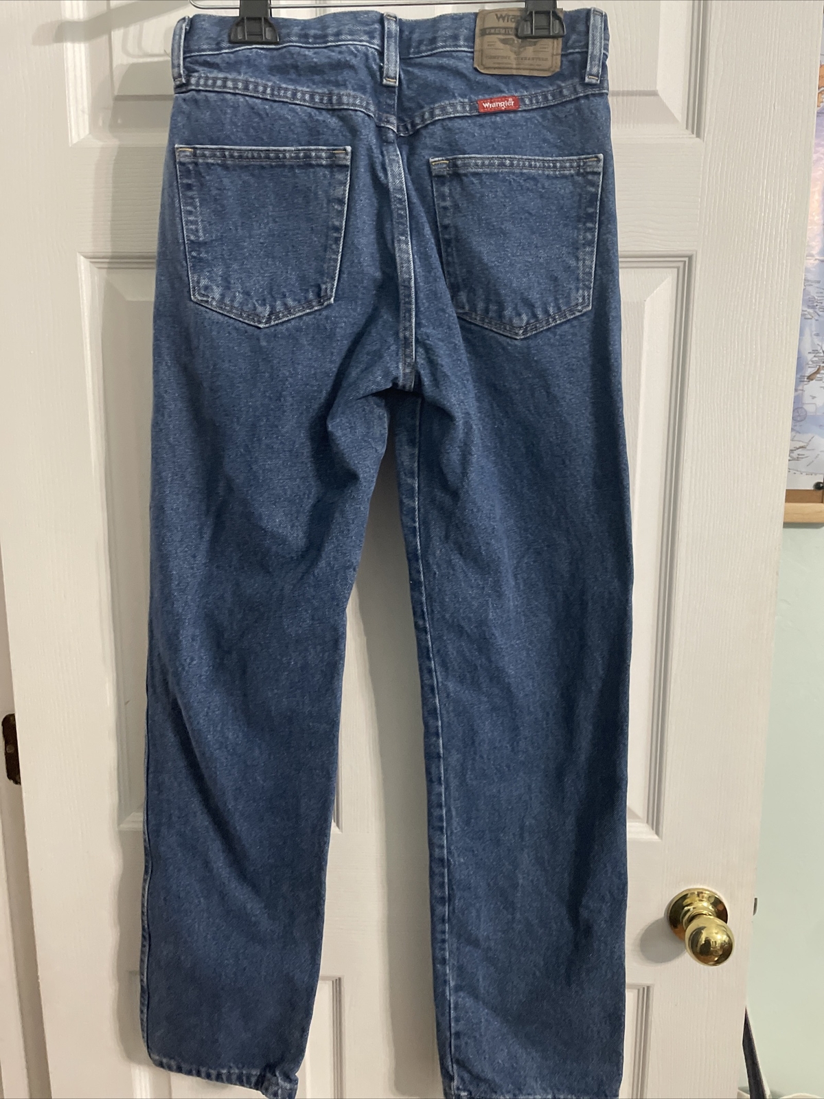 Wrangler Mens Regular Fit Denim Blue Jeans Size 30 x 32