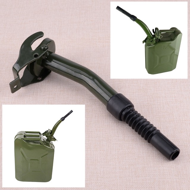 Metal Jerry Can Gas Diesel Canister Flex Nozzle Spout for 5L 10L 20L