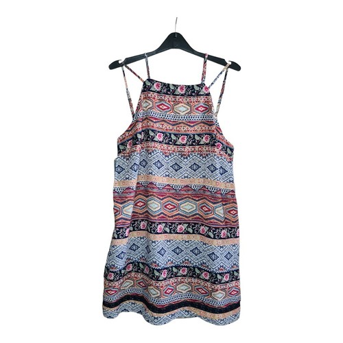 Hearts & Bows Womens Aztec Mini Summer Dress Size UK 14 Adjustable Double Strap - Picture 6 of 10