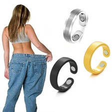 3PCS Magnetic Therapy Weight Loss Ring Anti Snoring Rings Health Care Jewelry