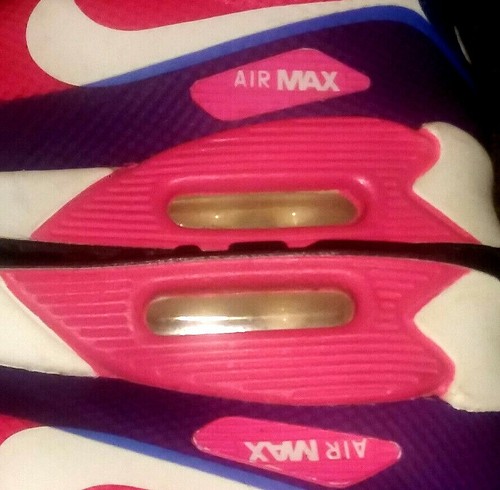 Womens 6.5 Nike Air Max 90 Hyperfuse Pink Flash Cross Training - Picture 5 of 5