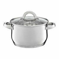 Kochtopf Induktion Glasdeckel Universaltopf Einkochtopf Suppentopf 3,5 L / 20 Cm