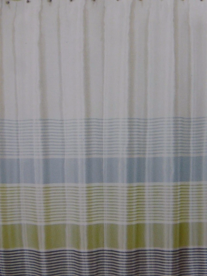 Cortina de chuveiro Peri Home Simon tecido listrado 70 x 72 nova na embalagem - Imagem 3 de 4