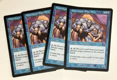 Waterfront Bouncer (4) Mercadian Masques LP MTG Magic the Gathering