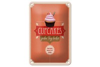 Blechschild Spruch 12X18 Cm Cupcakes Jeden Tag Lecker Deko Schild
