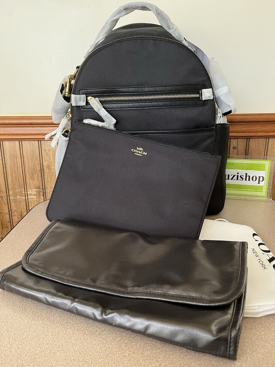 Coach Baby Diaper Bag Large Backpack in Boysenberry Nylon Leather 99290 for  sale online | eBay