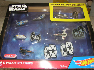 Hot Wheels Starships Star Wars Hero & Villain Starships 11-pack GOLDEN EXCLUSIVE