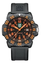 LUMINOX SEA LION X2.2059 CARBONOX MEN'S 100M BLACK / ORANGE DIAL 44MM WATCH NEW