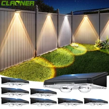 Super Bright Solar Power Door Fence Wall Light LED Outdoor Garden Yard Deck Lamp