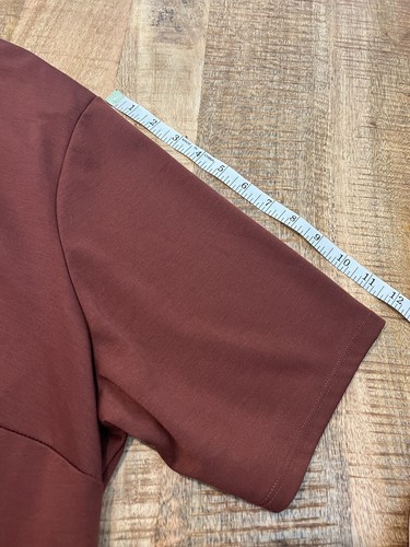 Who What Wear Women's Burnt Orange Asymmetrical Short Sleeve Midi Dress Fall 3X - Picture 11 of 11