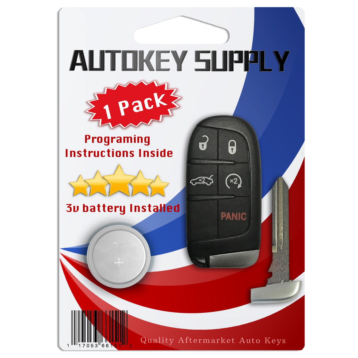 Replacement for Dodge Charger 2015 2016 2017 2018 Keyless Smart