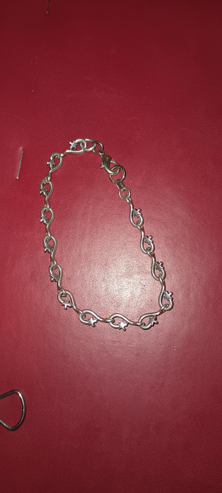 Solid Silver Swirl Bracelet - image 1