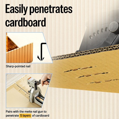 meite Carton Closing Staples 16GA 1-3/8" Crown for Cardboard Closer Packaging - Afbeelding 29 van 32