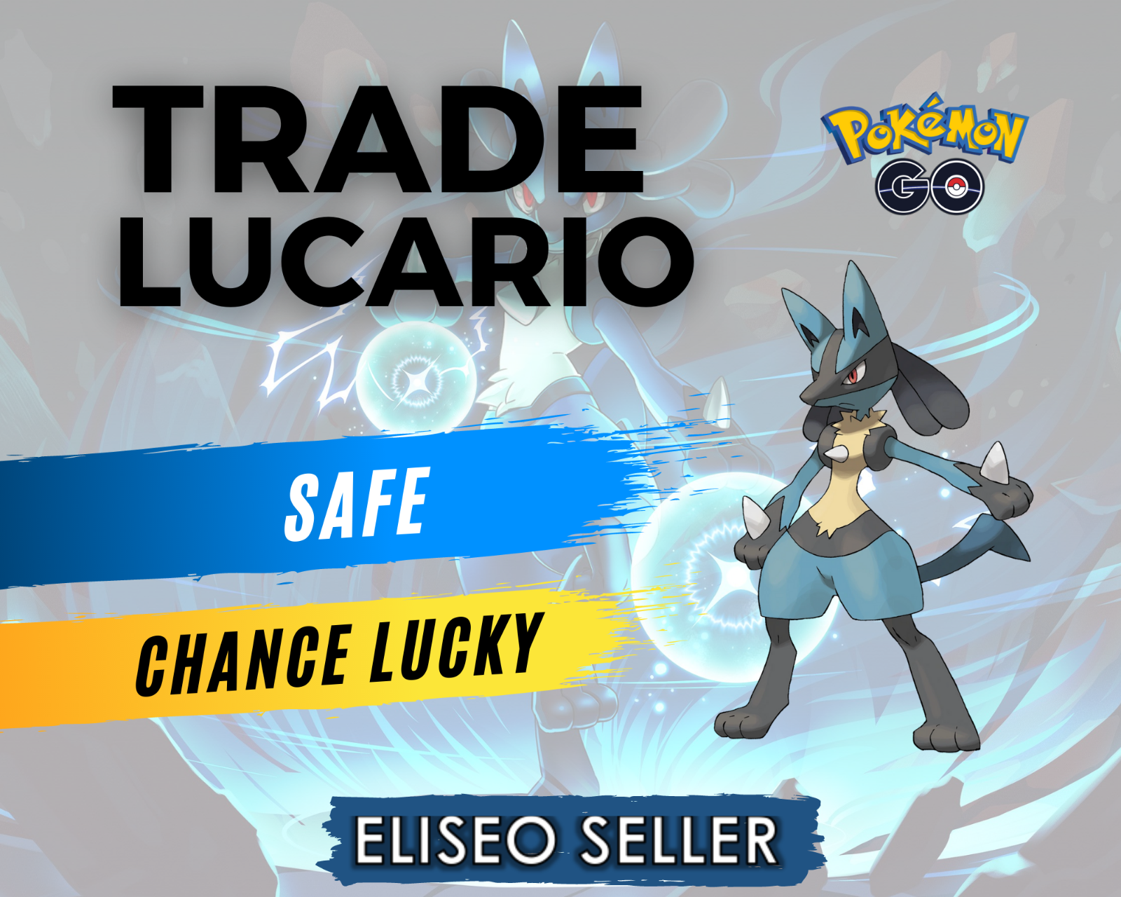 Pokémon Go - Shiny Lucario *- TRADE Unregistered 1M Stardust