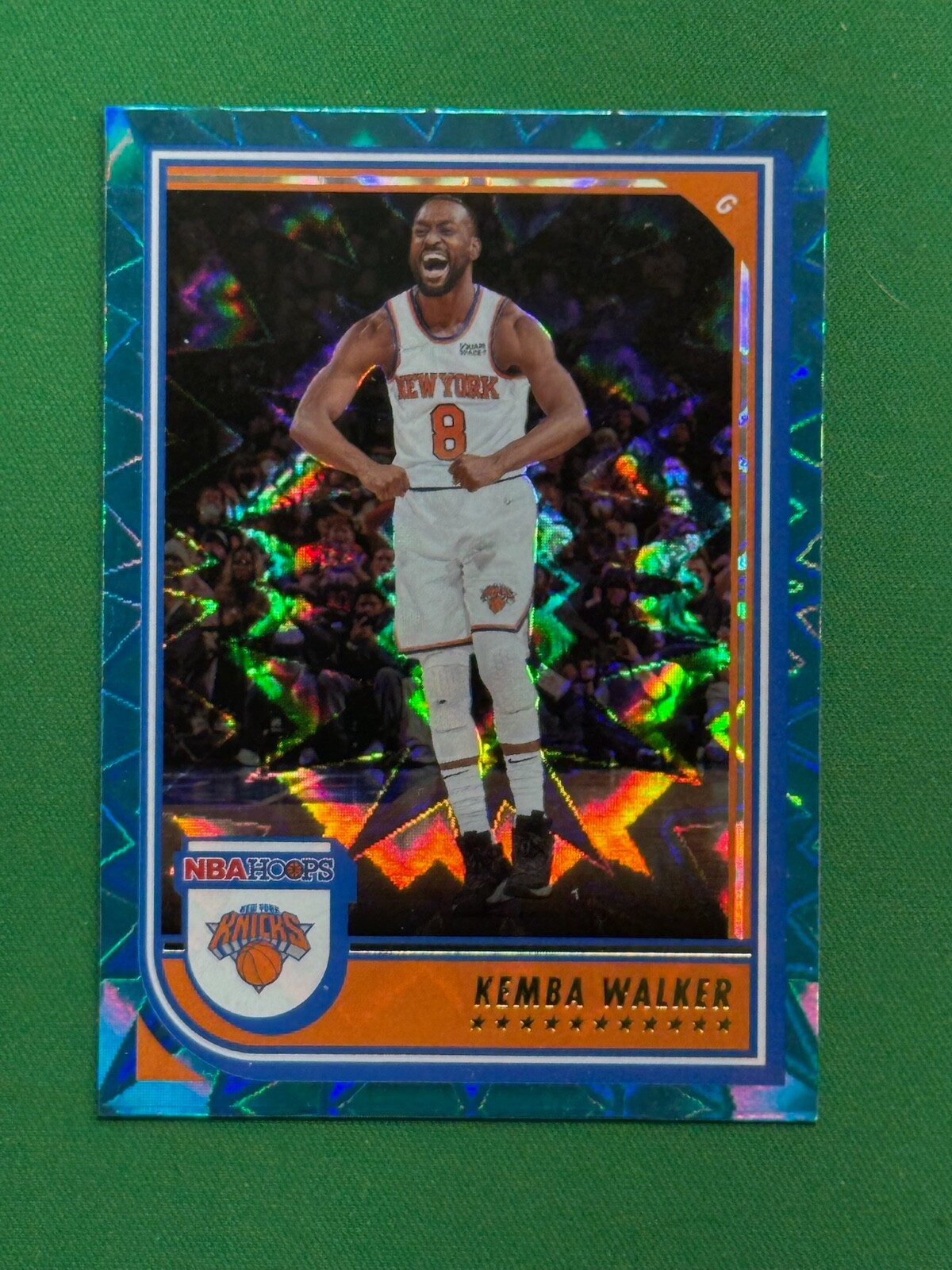 2022-23 Panini NBA Hoops Basketball Teal Explosion Parallel #22 Kemba Walker