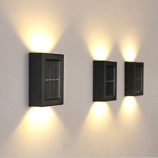 Solar Powered LED Wall Lamp for Garden Patio Balcony Decoration House Wall Light