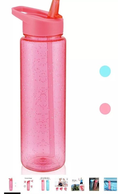 BPA Free Snake Sports Plastic Sport Water Bottle with Flexible Straw New