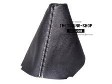 Schaltmanschette Schaltsack Fur Hyundai I20 2014-2020 Leder Naht Weiss