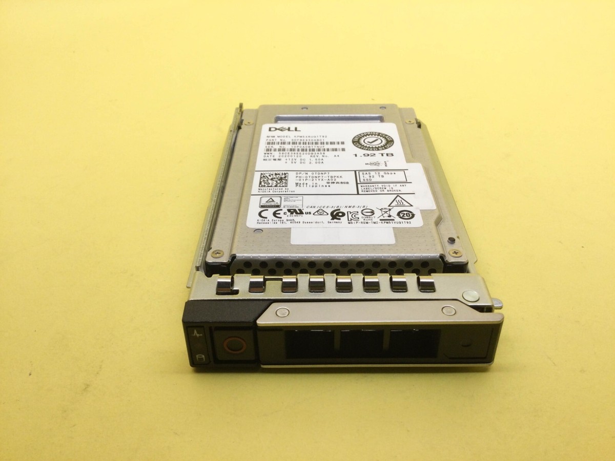 TDNP7 Dell 1.92TB SAS 12Gb/s Read Intensive 2.5'' SSD KPM5XRUG1T92