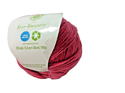 Loops & Threads Eco-Brights Yarn Color  Bright Pink 