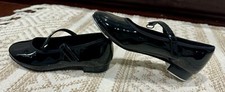 ABT American Ballet Theatre Spotlights Girls Size 12 Black Mary Jane Tap Shoes