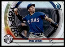 2020 Bowman #BTP-92 Hans Crouse Bowman Scouts Top 100