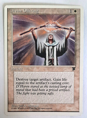  DIVINE OFFERING  CHRONICLES 1995 LEGENDS  NM  WHITE  MAGIC  MTG Göttliche Gabe