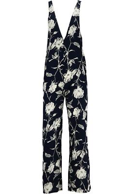 FLYNN SKYE JUMPSUIT AUS KREPP MIT BLUMENDRUCK SMALL