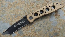 Coltello tascabile Smith & Wesson Extreme Ops coltello a una mano 440A acciaio 