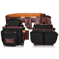 TRUTUCH Nylon and Leather Tool Belt | Framing Tool Bags | Nylon Tool Pouch