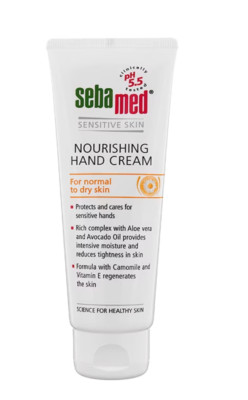 Hand cream SEBAMED Nourishing hand cream with vitamin E, 75 ml | 2.5 Fl. Oz