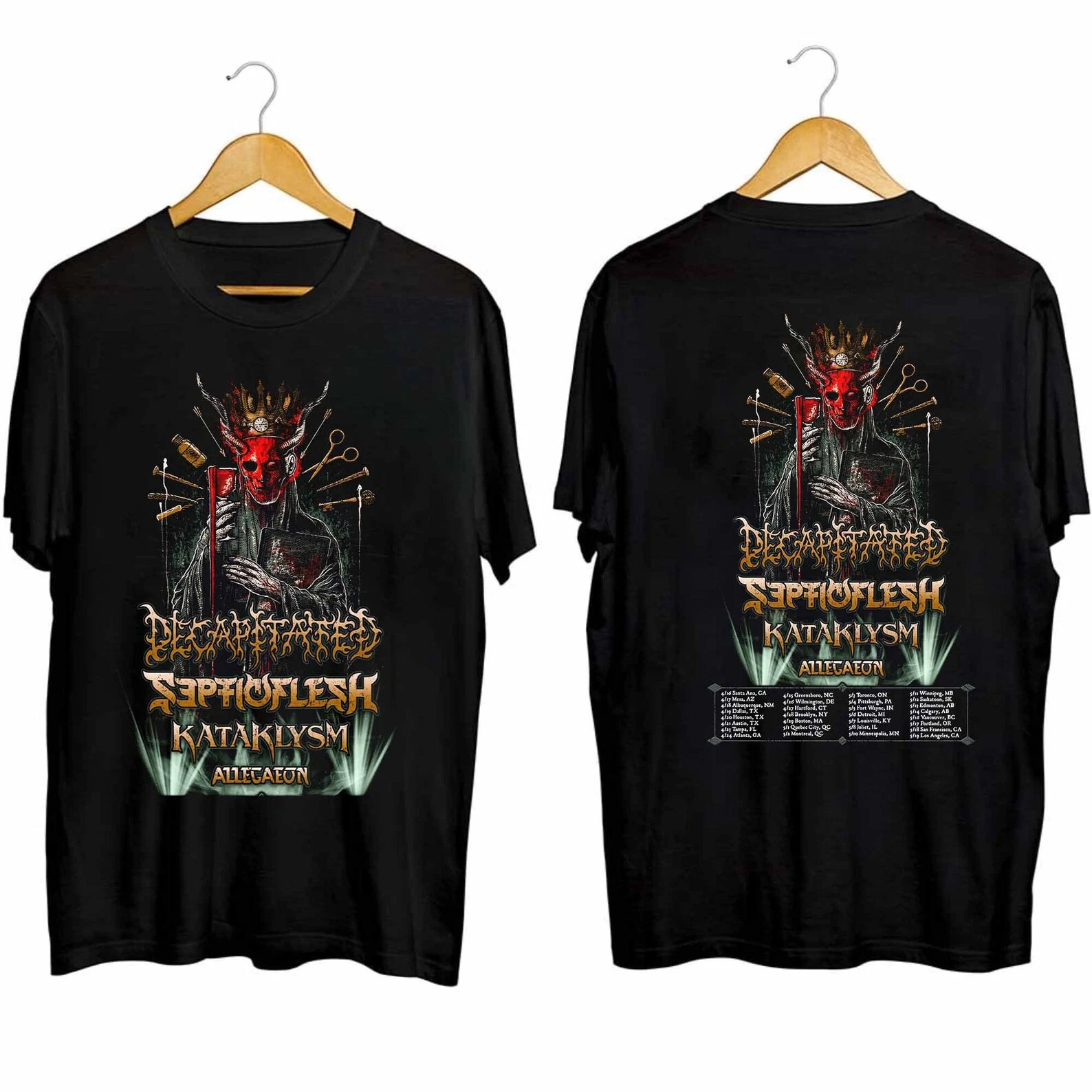 Decapitated and Septicflesh 2024 Tour T-Shirt