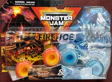 2024 SPIN MASTER MONSTER JAM FIRE & ICE SON-UVA DIGGER & EARTH SHAKER