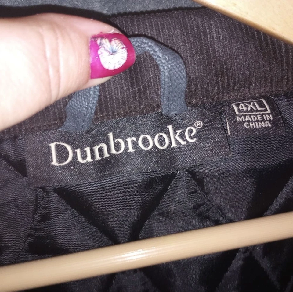 Dunbrooke Navy Blue Mountaineer Chore Jacket Size 4X EUC P2P 33 In Length 31 In - Image 2 of 4