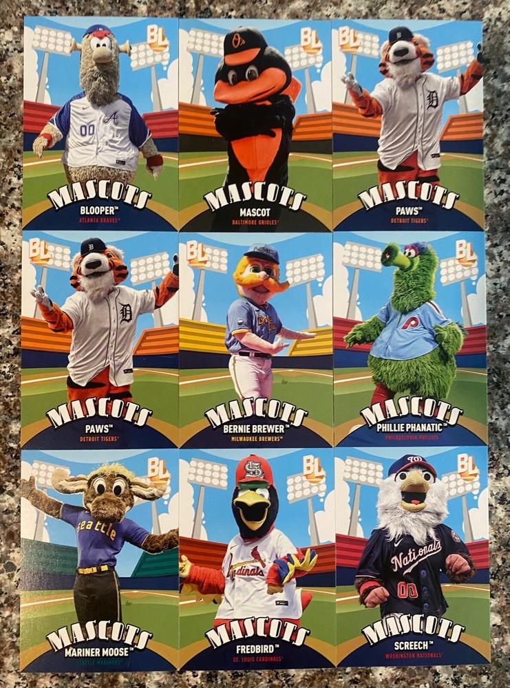 2024 Topps Big League Mascot Set #1-27 Pick Your Card Complete Set