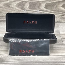 Ralph by Ralph Lauren Eyeglasses Sunglasses Hard Case Black and Cleaning Cloth