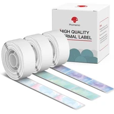 Phomemo D30 labels 12×40mm Starry Night Self-Adhesive Thermal D30 Label Maker...