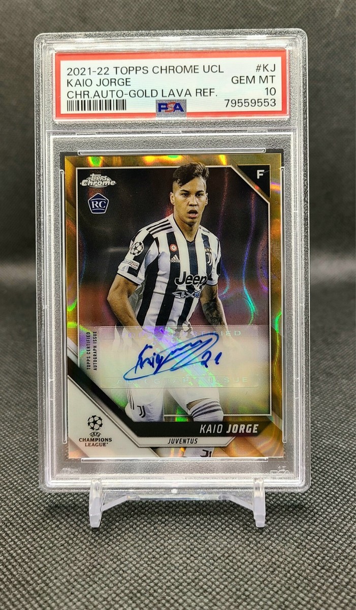 TOOPS CHROME  RC KAIO JORGE 5枚限定！ 2021-22 Topps Chrome UCL Kaio Jorge RC Gold Lava Auto