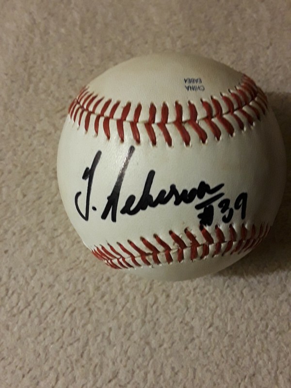 Julio Teheran MLB Signed Autograph Game Used Baseball Orioles /Padres /Braves