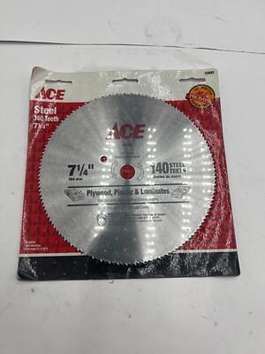 Ace 23583 7-1/4'' Steel Saw Blade 140 Teeth 5/8'' Arbor Diamond Knockout