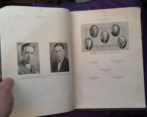 1928 Beacon High School Yearbook, Harbor Beach Michigan - Picture 4 of 12