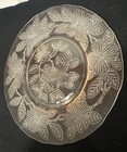 Pretty Antique Light Pink Depression Glass Plate w/ Lovely Flowers — photo 4